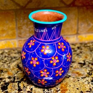 Cozumel Mexico Clay Vase
